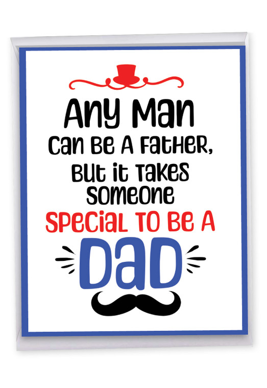 Dad Notes - Top Hat, Jumbo Father's Day Greeting Card - J10988IFDG