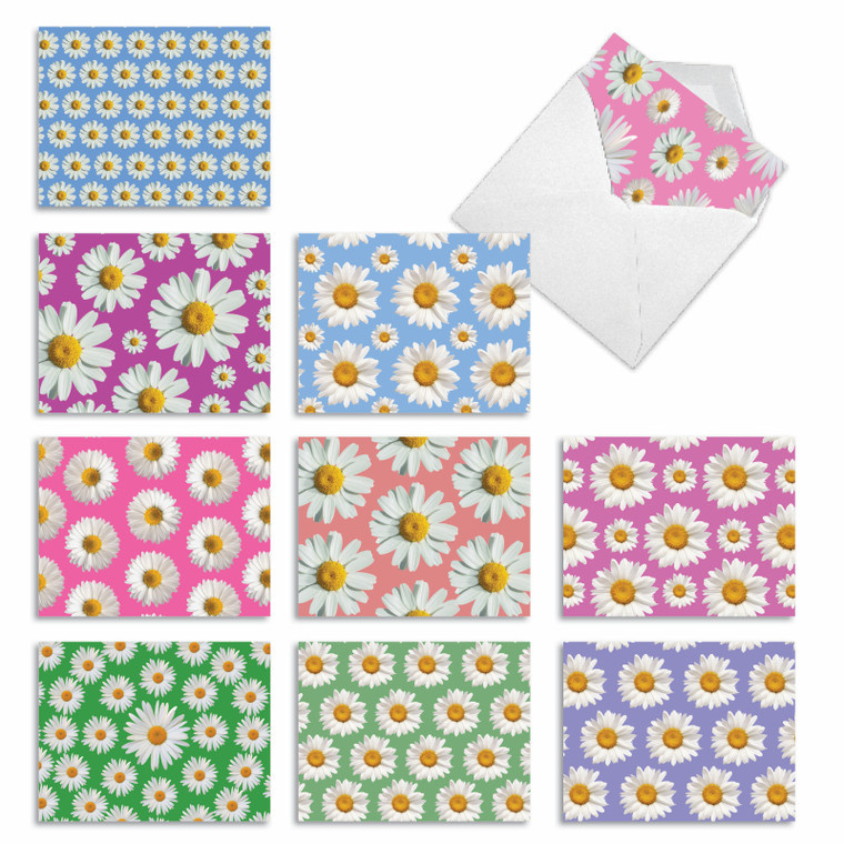 Crazy Daisy, Assorted Set Of Thank You Notecards - AM6576TYG