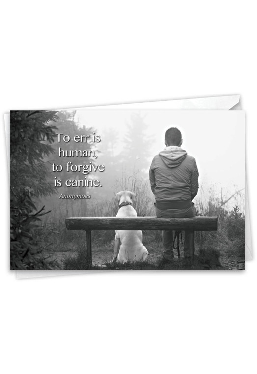 Canine Comments, Printed Blank Greeting Card - C1623GOCB