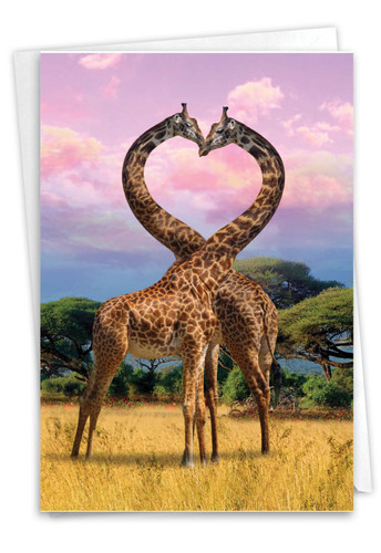 C3504AAN - Loving Animals: Paper Greeting Card
