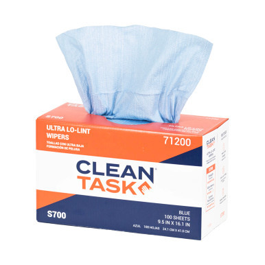 Ultra Lo-Lint Wipers S700 - Pop-Up Box, Blue, 100 Sheets