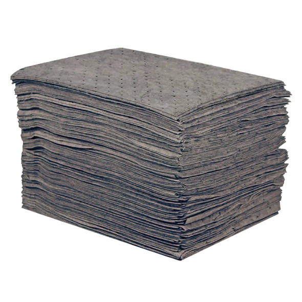 TOOLBOX® Meltblown Universal Sorbents - Light-Duty Pad (Qty: 100) for spill cleanup