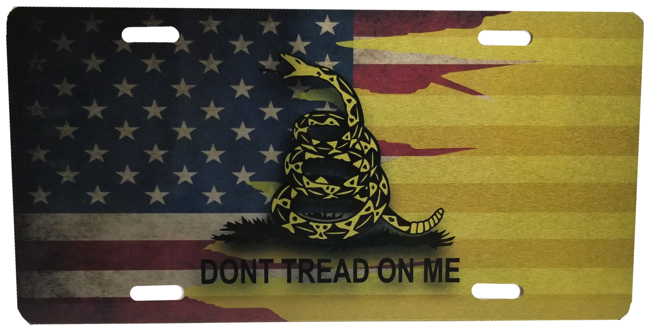 Don't Tread On Me License Plate