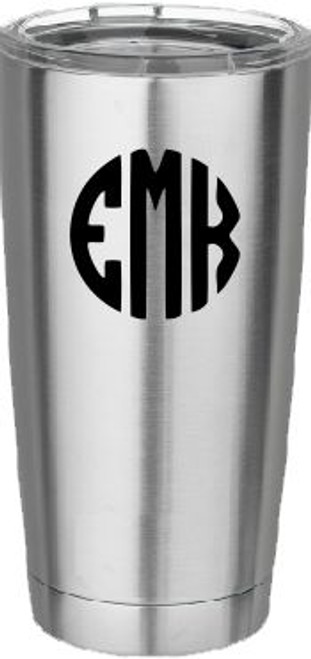 RTIC 20 Oz Travel Cup Coffee Mug Laser Engraved Monogram Coffee