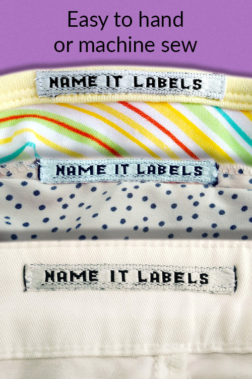 Custom Woven Sewing Labels Personalized Woven Label for Sewing Crafts,  Knitting & Quilting, Name Design Business Text Logo, Size 3/4 x 2-1/2  (20mm x