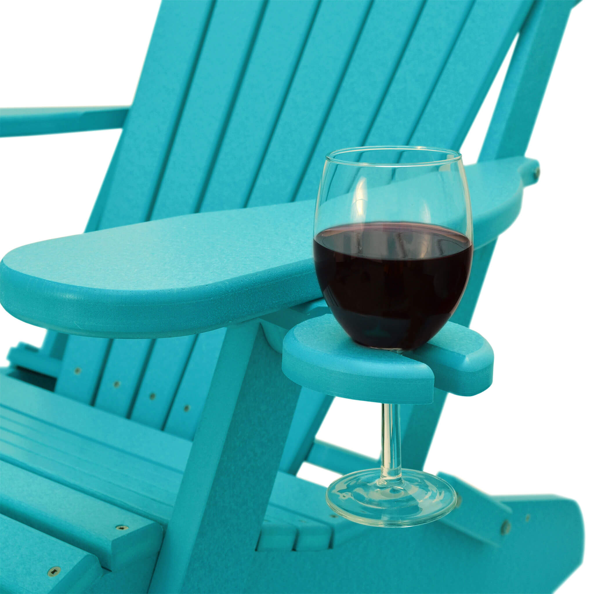 ECCB Outdoor Deluxe Adirondack Chair Wine Glass Holder