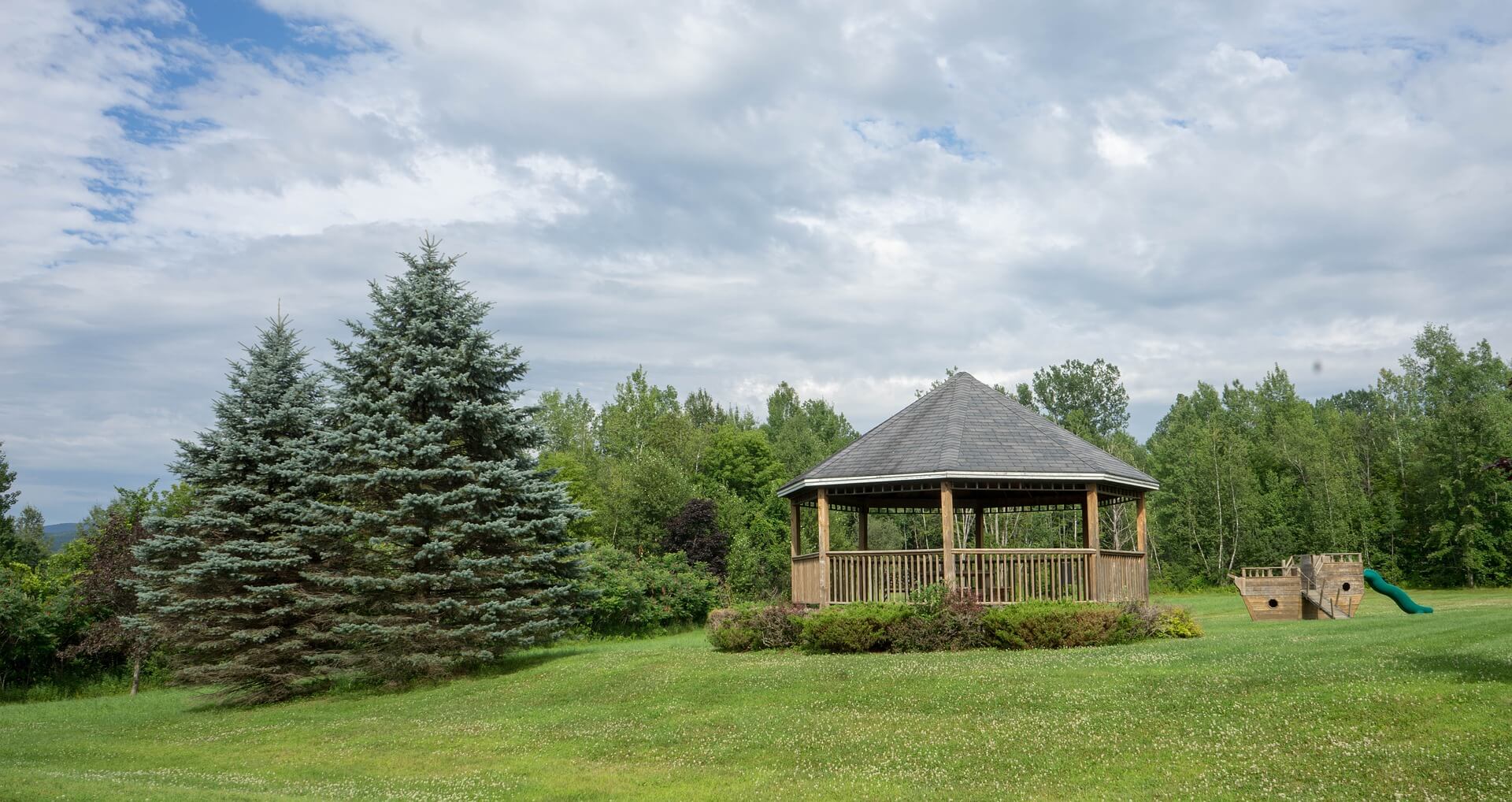 Gazebo in Backyard