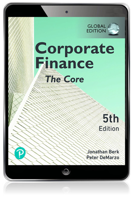 9781292431697::Corporate Finance: The Core, Global Edition ,5th edition