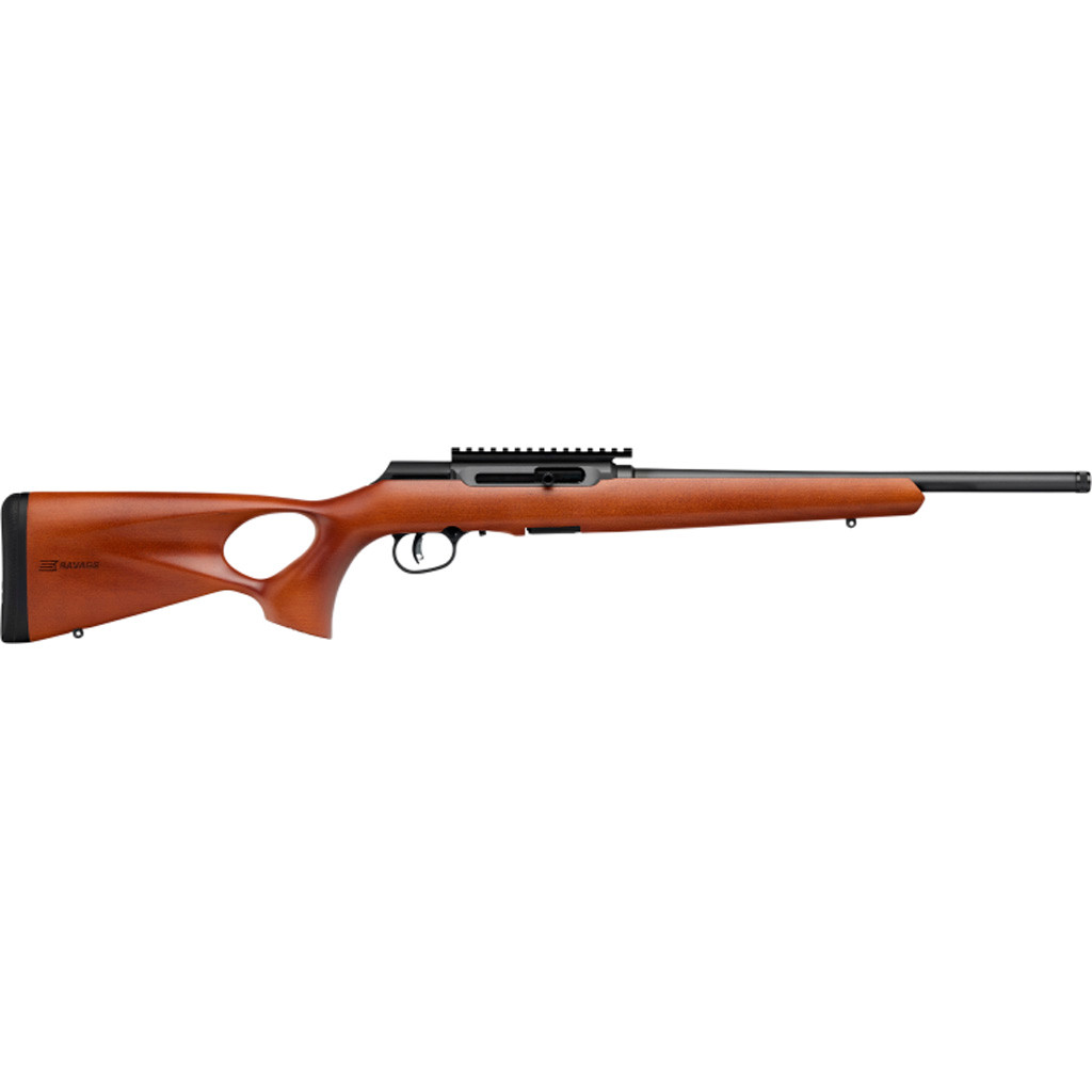 Savage A22 Timber Thumbhole Rifle 22 LR 18 in. Wood 10 rd