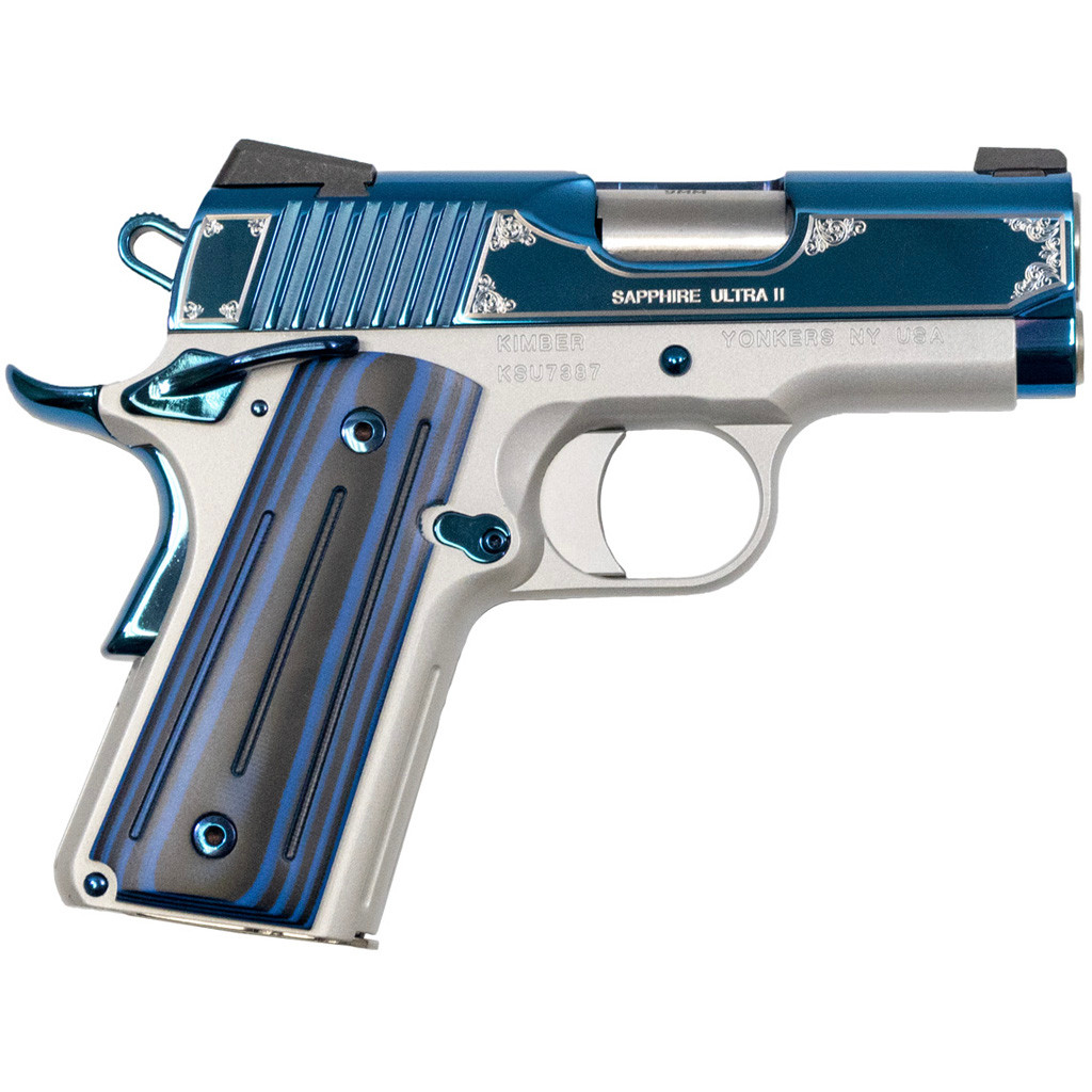 Kimber Sapphire Ultra II Pistol 45 ACP 3 in. Bright Blue 7 rd