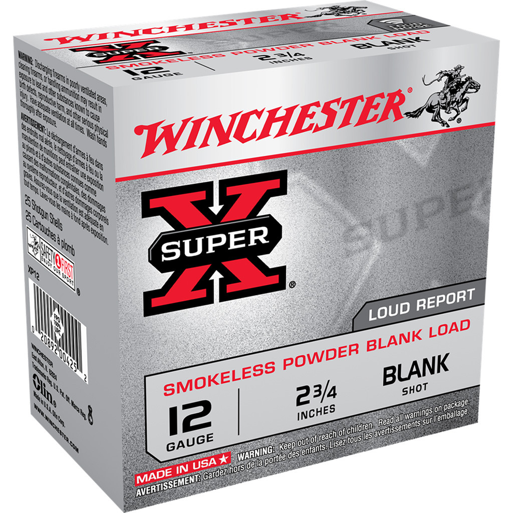 Winchester Super-X Smokeless Load 12 ga. 2.75 in. Blanks 25 rd