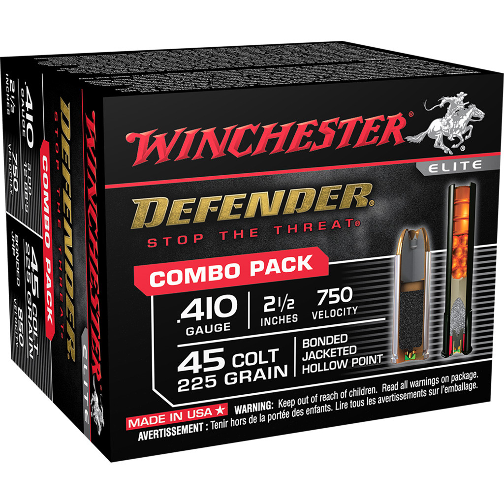 Winchester PDX1 Defender Combo Pack 410/45 Colt LC 2.5 in 1/2 oz