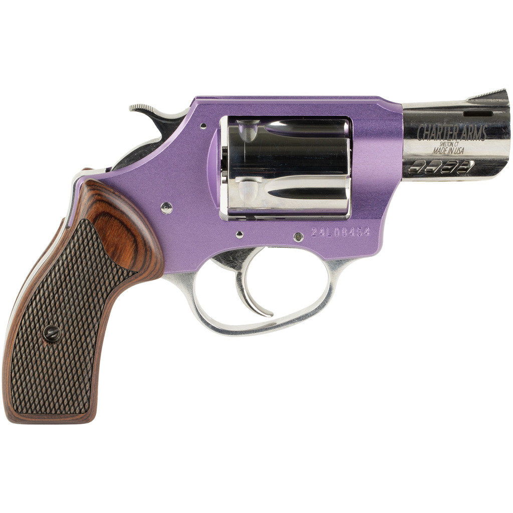 Charter Arms Coyote Revolver 380 ACP 2 in Ported Lavender/Polished