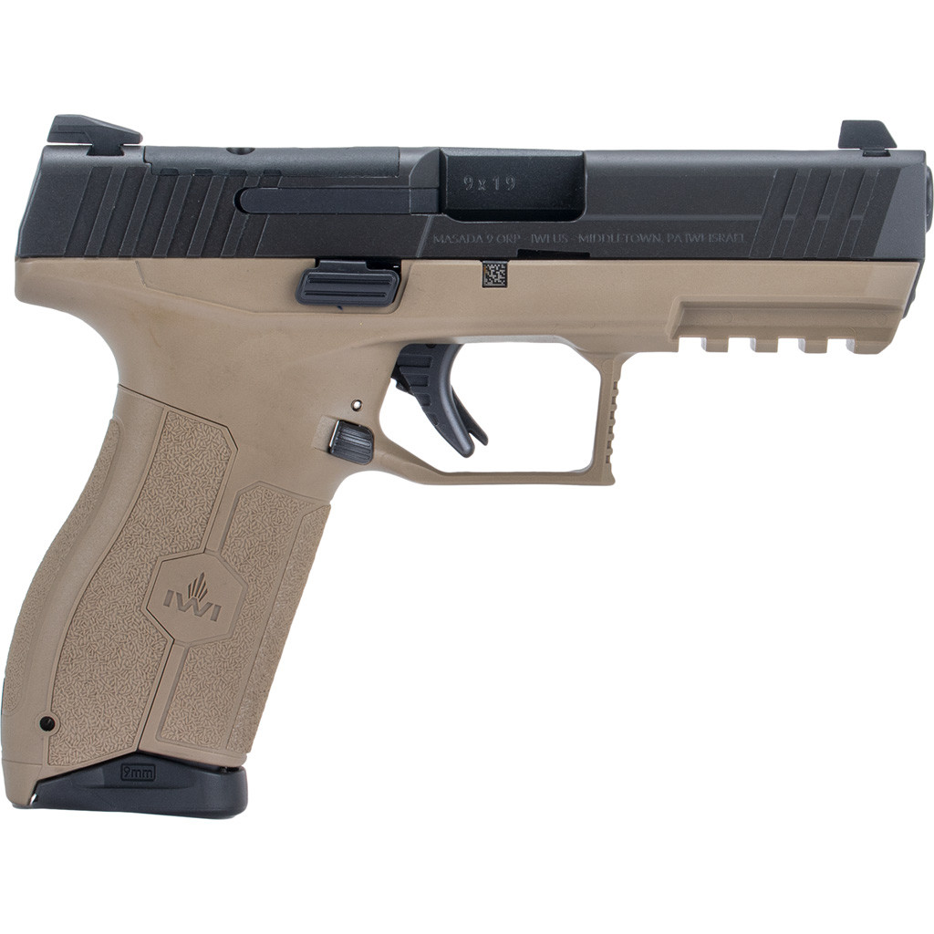 IWI MASADA Pistol 9mm 4.1 in. FDE 17 rd. Optics Ready - Freedom Armory