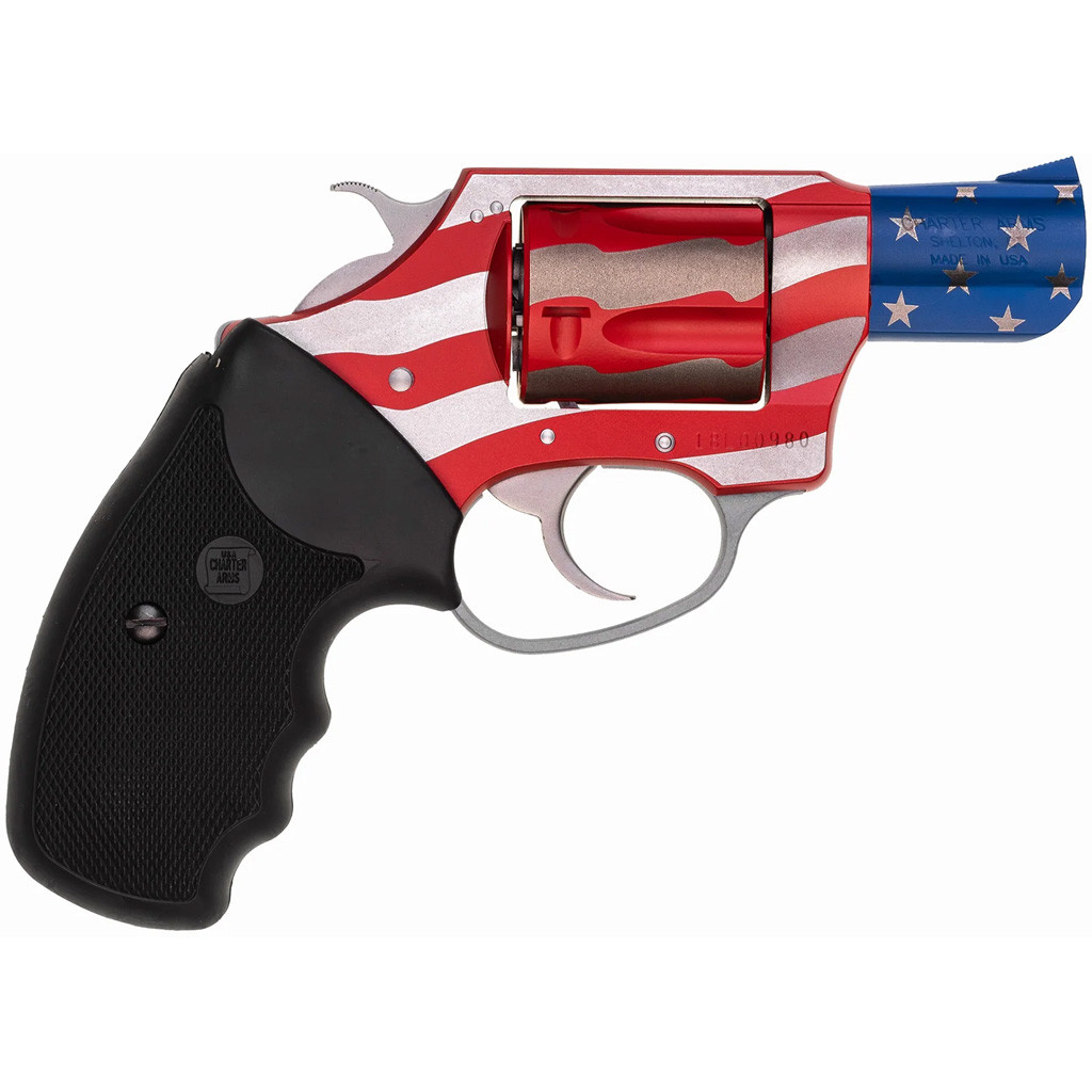 Charter Arms Old Glory Aluminum Revolver 38 Spl. 2 in. Red White