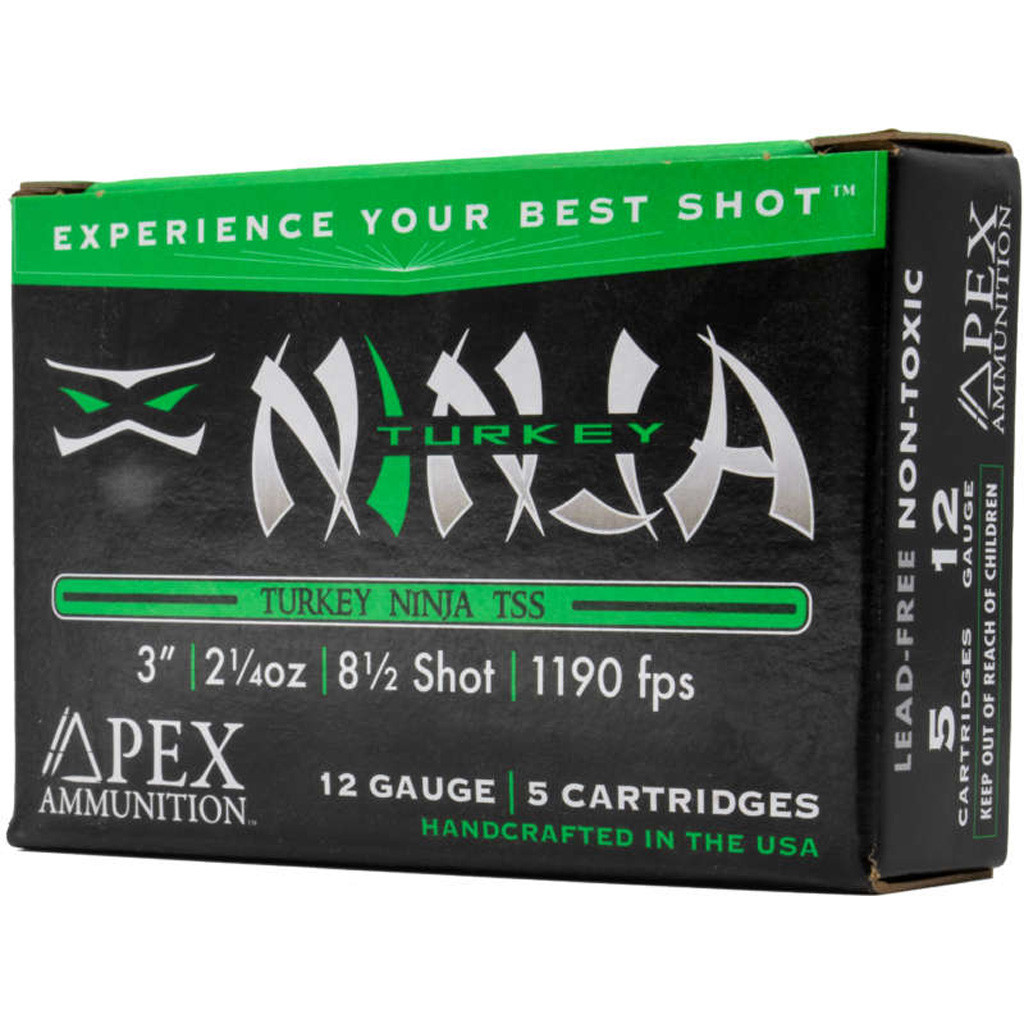 Apex Turkey TSS Ninja Shotgun Ammo 12ga. 3 in. 2-1/4oz #8.5 shot 5