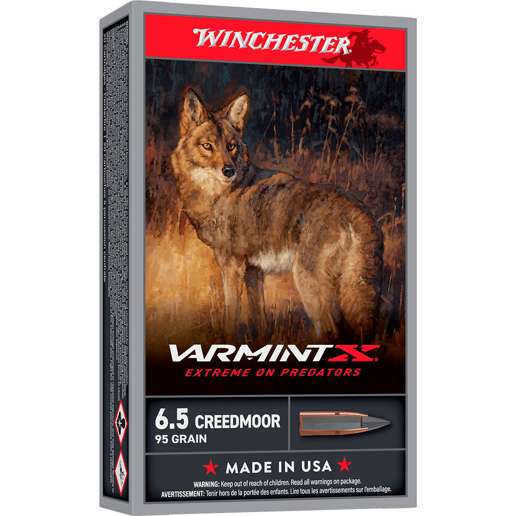Winchester Varmint X Rifle Ammo 6.5 Creedmoor 95 gr. XP 20 rd