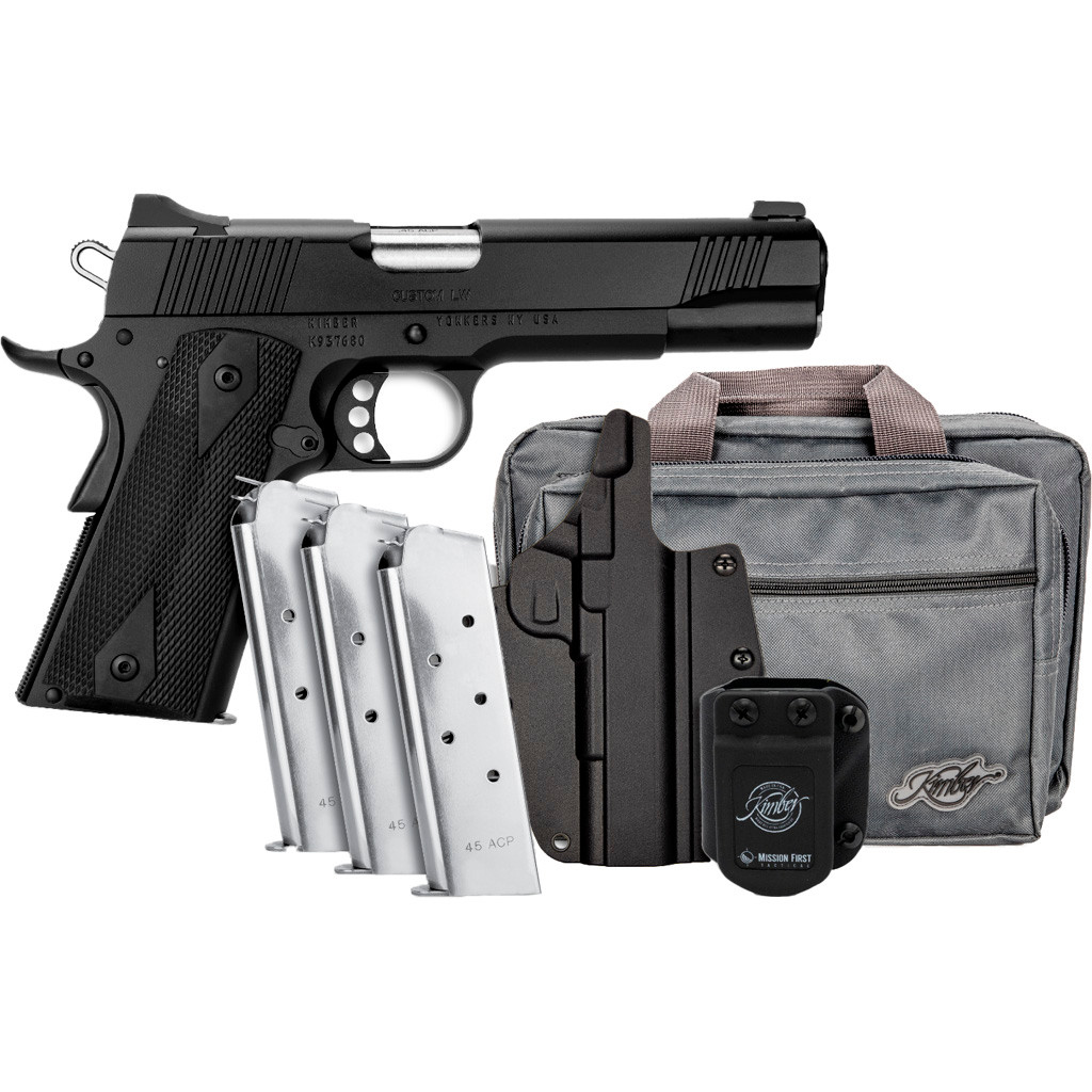 Kimber Custom LW TFS Pistol Bundle 45 ACP 5 in. Black 8 rd. w