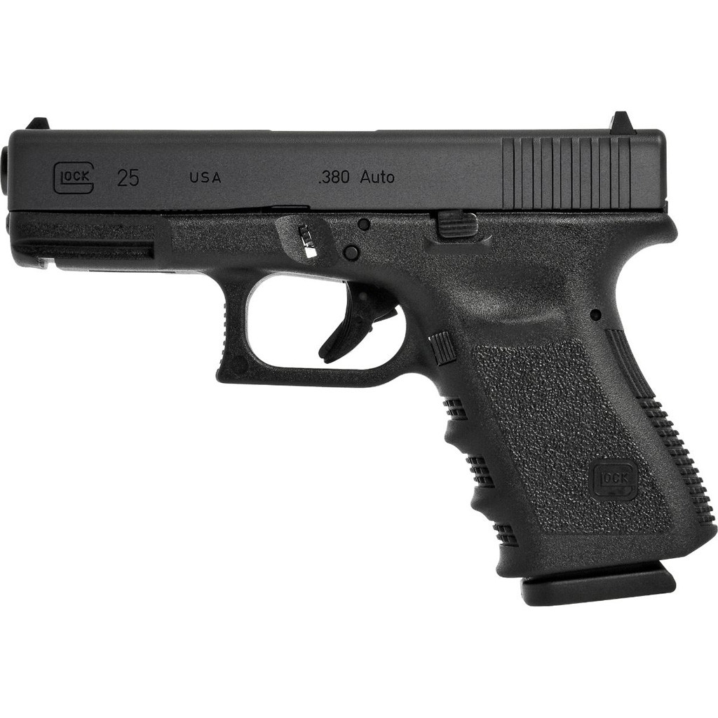 Glock 25 Gen 3 Psitol 380 ACP 4.20in Barrel 15rd Magazine Black