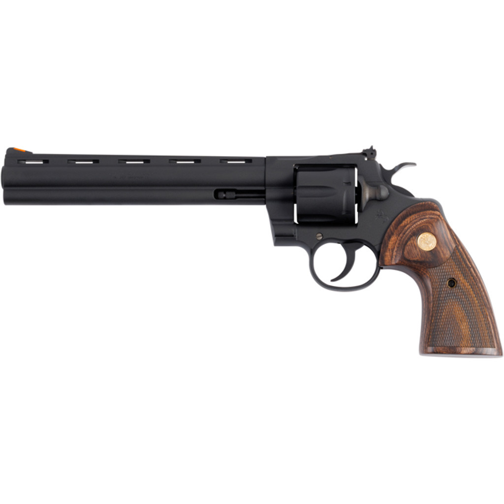 COLT PYTHON 357 モデルガン Colt Python Revolver 357 Mag 8 in. Matte Blue Walnut Grip 6rd