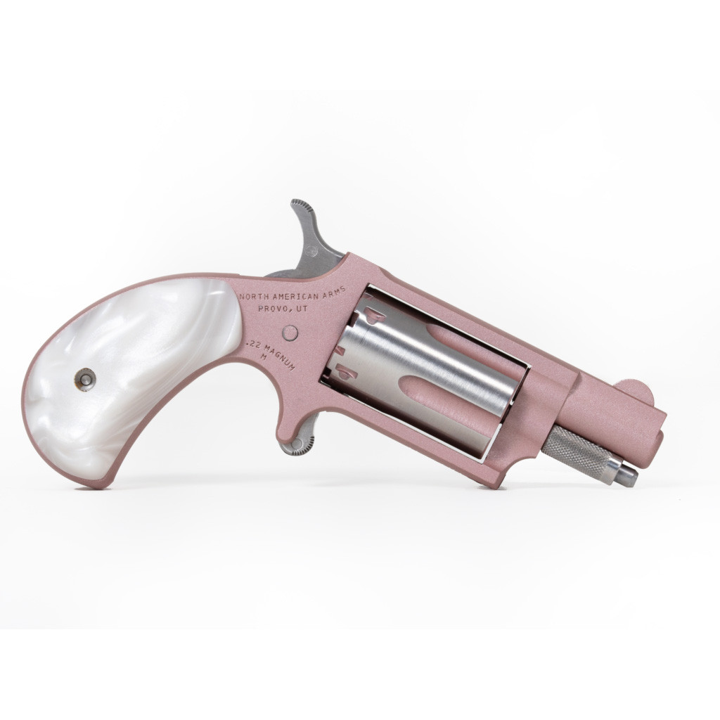 NAA 22 MAG Mini-Revolver 22 WMR 1.13 in. Rose/White Pearl 5 rd