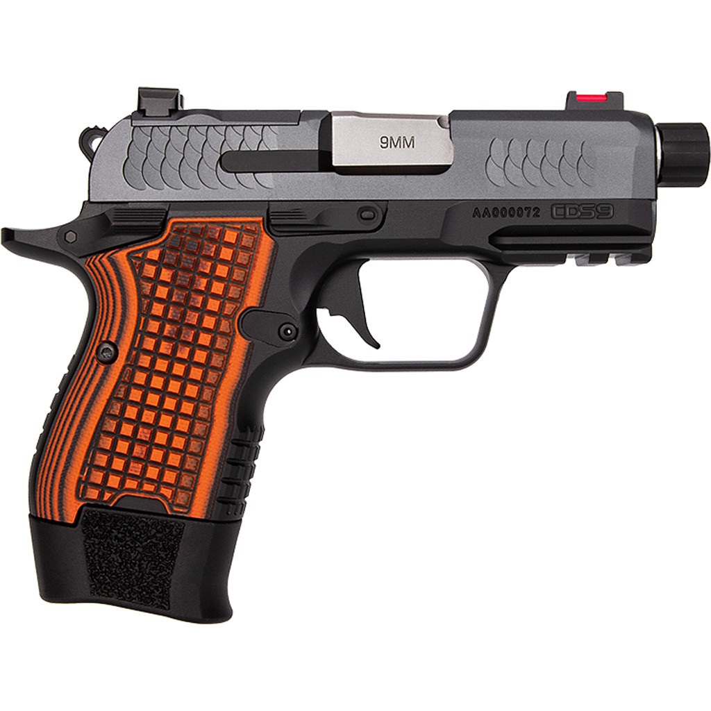 Kimber CDS9 Pistol 9 mm Black Slide / Grey Frame 13 rd. Orange