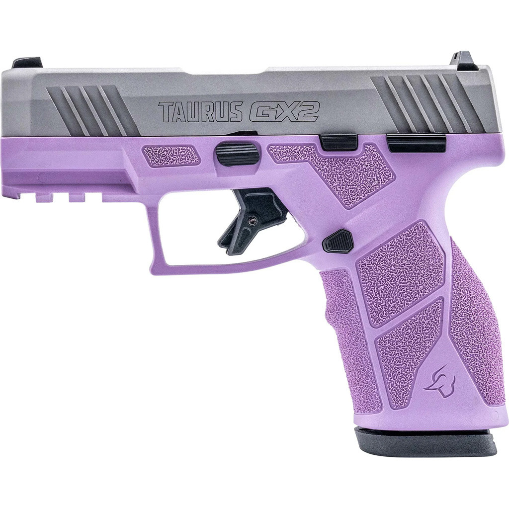 Taurus GX2 Pistol 9mm 3.38 in. Light Purple Frame/SS Slide 13 rd