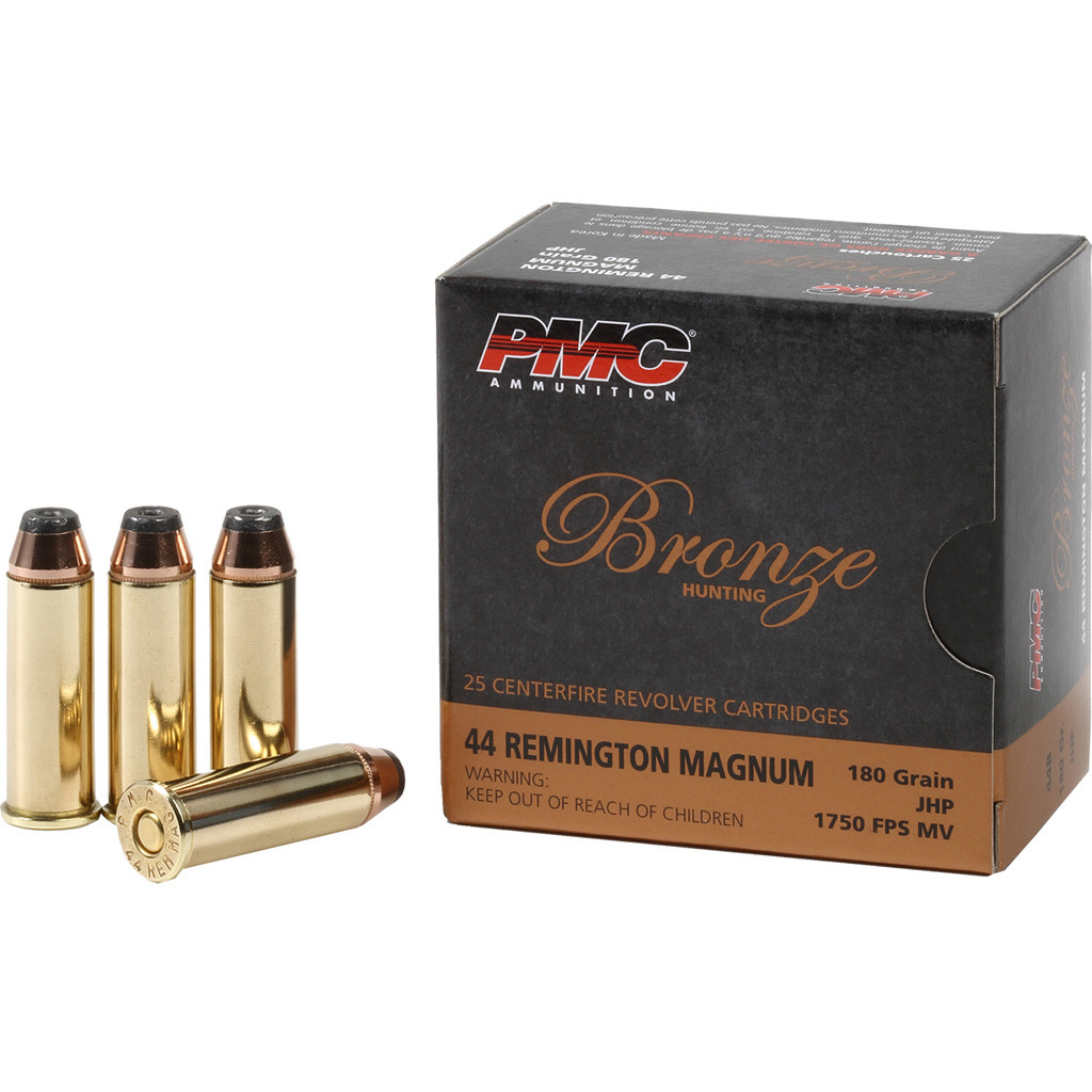 PMC Bronze Pistol Ammo 44 Rem Mag JHP 180 gr. 25 rd. - Freedom Armory