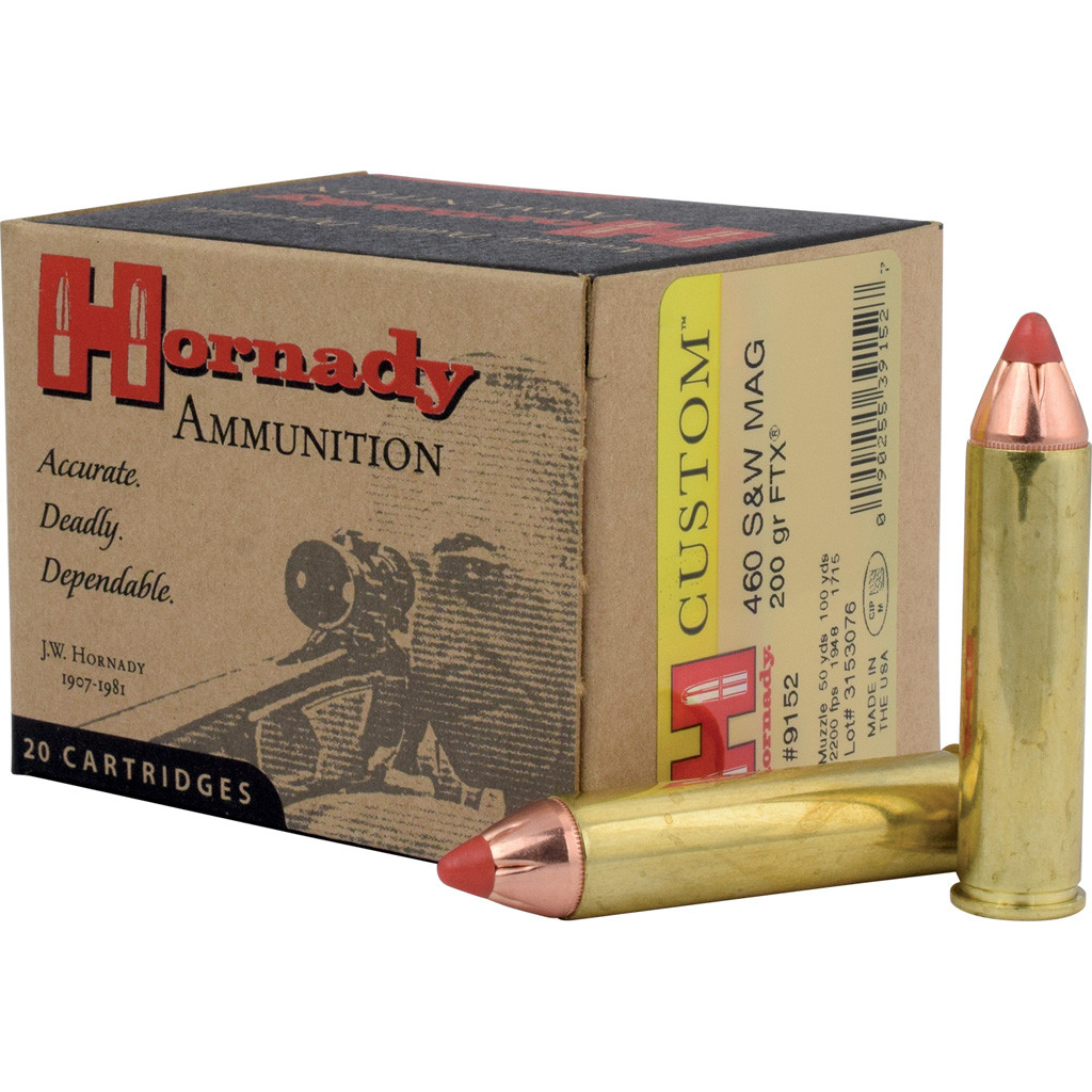 【洋書】Hornady ハンドブック・オブ・カートリッジ・リローディング 銃弾 Hornady Custom Pistol Ammo 460 S&W Mag 200 gr. Flex Tip eXpanding