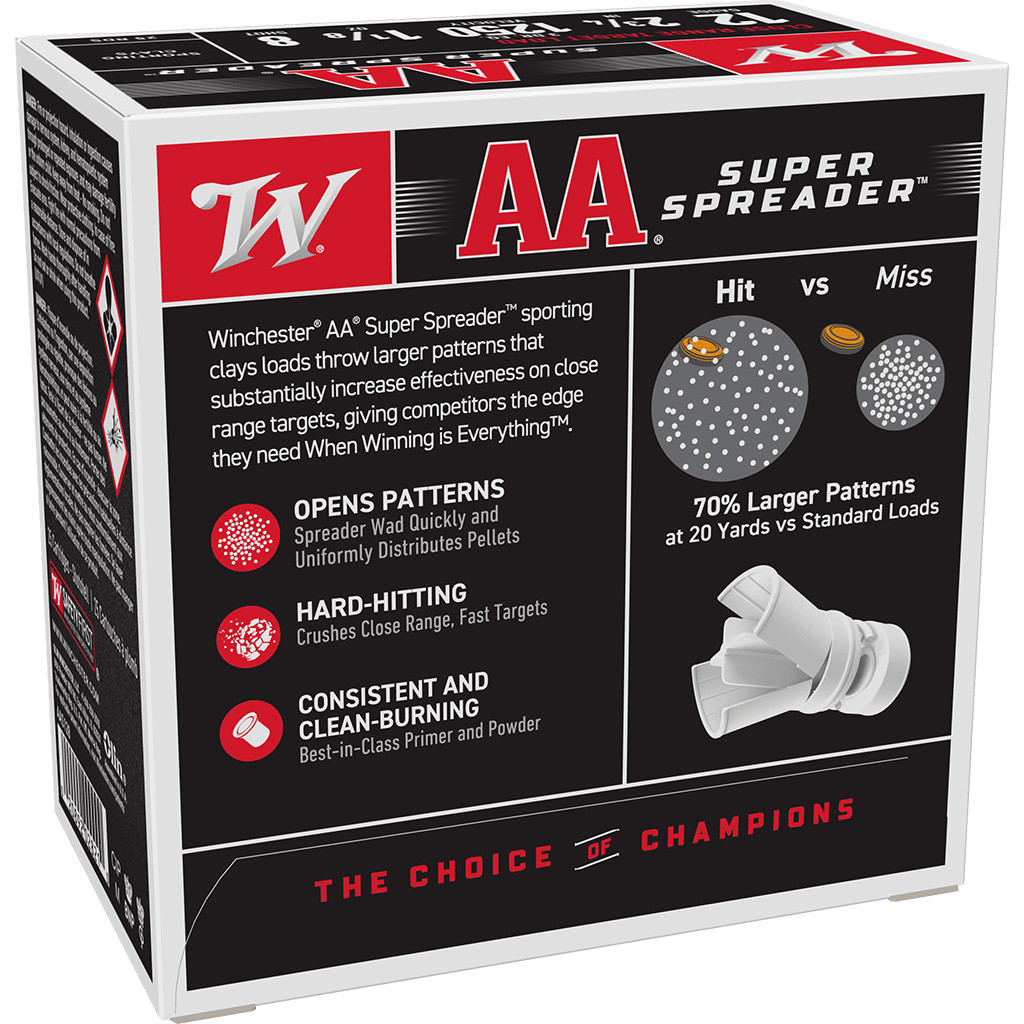 Winchester AA Super Spreader Load 12 ga. 2 3/4 in. 1 1/8 oz. 8