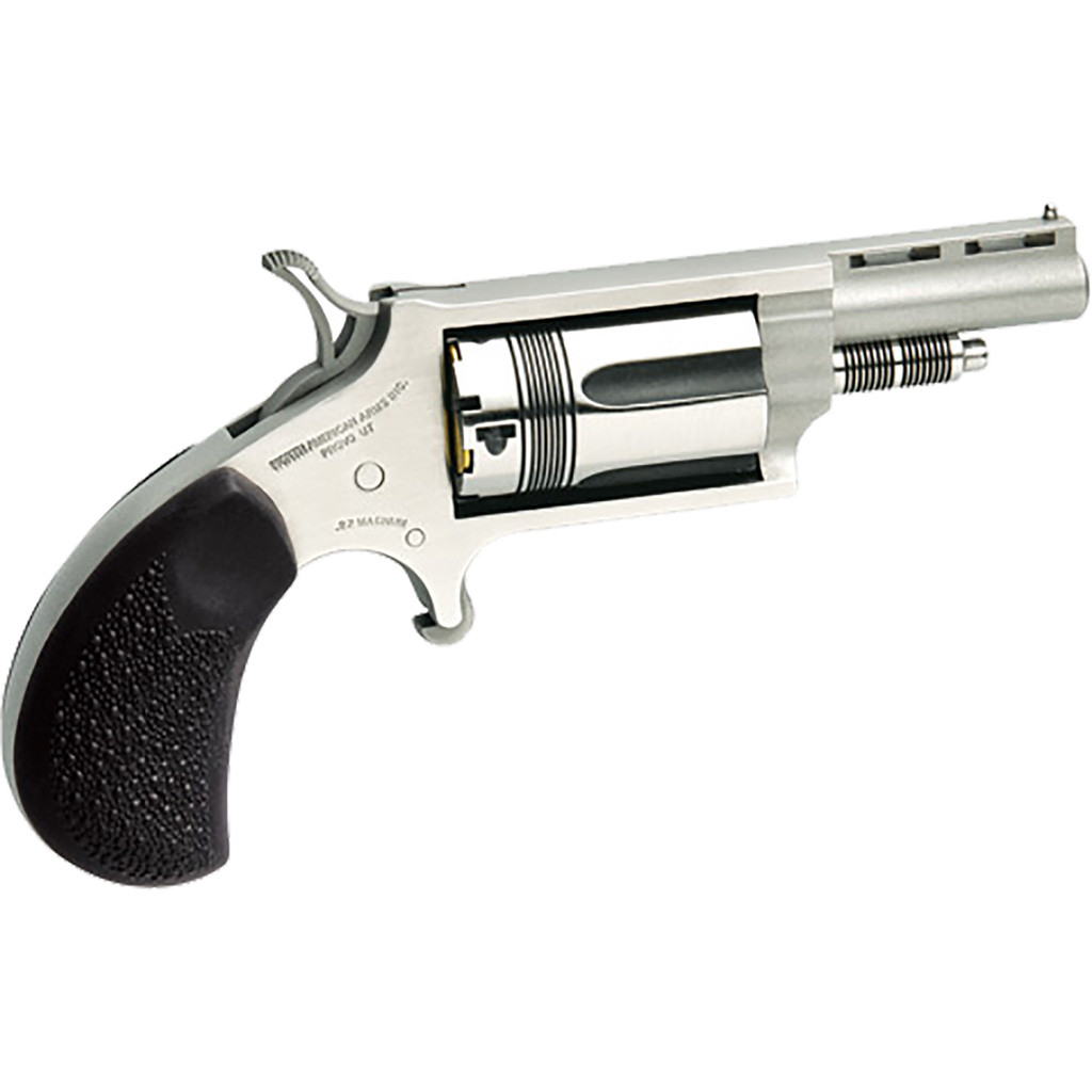NAA Wasp Mini-Revolver 22 WMR Stainless/Black 1.63 in. 5 rd