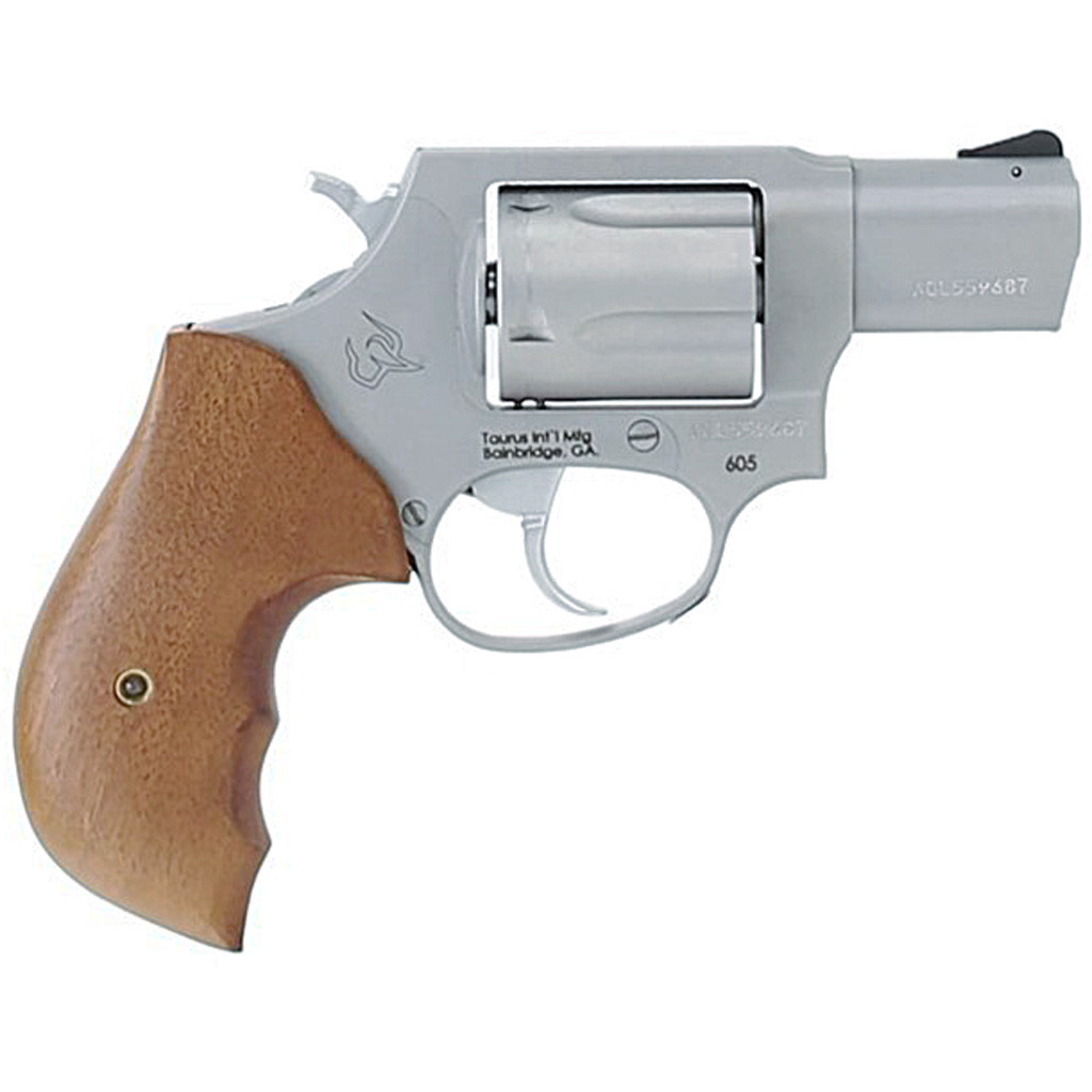 Taurus M605 Revolver 357 Mag. Stainless/Turkish Walnut Grip 5 rd