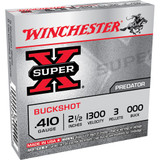 Winchester Super-X Shot 410 ga. 2.5 in. 3 Pellets 000 Buck Shot 5 rd. Winchester Super-X Shot 410 ga. 2.5 in. 3 Pellets 000 Buck Shot 5 rd.