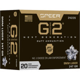 Speer Gold Dot G2 Pistol Ammo 9mm 147 gr. G2 20 rd. Speer Gold Dot G2 Pistol Ammo 9mm 147 gr. G2 20 rd.