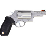 Taurus Judge Revolver 45 Colt/410 ga. 3 in. Stainless 5 rd. Rubber Grips Taurus Judge Revolver 45 Colt/410 ga. 3 in. Stainless 5 rd. Rubber Grips