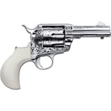 Cimarron Huckleberry Revolver 45 Long Colt 3.5 in. Ivory Nickel 6 Shot