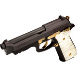 Taurus PT92 Pistol 9mm 5 in. Gold Accent and Pearl Grip 17 rd. Taurus PT92 Pistol 9mm 5 in. Gold Accent and Pearl Grip 17 rd.