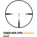 Sig Sauer Tango-MSR Compact Scope 1-6X24 Illuminated MSR BDC-6 w/Mount Black