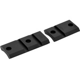 Warne Vapor Aluminum Base Set Matte Black Winchester Model 70