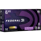 Federal Syntech Training Match Pistol Ammo 45 ACP 230 gr. TSJ 50 rd. Federal Syntech Training Match Pistol Ammo 45 ACP 230 gr. TSJ 50 rd.