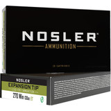 Nosler Expansion Tip Rifle Ammunition 270 Win. 130 gr. ET SP 20 rd. Nosler Expansion Tip Rifle Ammunition 270 Win. 130 gr. ET SP 20 rd.