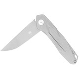 CobraTec Ace Titanium Flipper Folder M390 Knife Folding Blade Silver