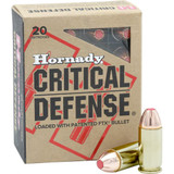 Hornady Critical Defense Handgun Ammo 45 ACP+P 185 gr. FTX 20 rd.