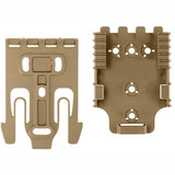 Safariland Quick2 Locking System Kit Fork & Receiver Flat Dark Earth Brown