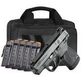 Smith and Wesson Shield Plus Carry on Pistol 9mm 3.1in Barrel 13rd Magazine 6 Mags Range Bag