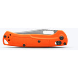 Benchmade Mini Taggedout Folding Knife Axis Clip Point Blaze Orange