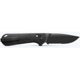 Benchmade Redoubt Folding Knife Axis Drop Point Black