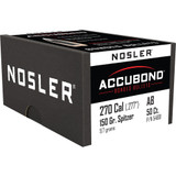 Nosler AccuBond Bullets .270 Cal. 150 gr. Spitzer Point 50 pk. Nosler AccuBond Bullets .270 Cal. 150 gr. Spitzer Point 50 pk.
