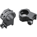 Weaver Classic 4Hole Skeleton Rings Matte Black 1" XXHigh Clamshell Pack Weaver Classic 4Hole Skeleton Rings Matte Black 1" XXHigh Clamshell Pack