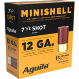 Aguila Minishell Shotgun Load 12 ga. 1.75 in. 5/8 oz. 7.5 Shot 25 rd. Aguila Minishell Shotgun Load 12 ga. 1.75 in. 5/8 oz. 7.5 Shot 25 rd.